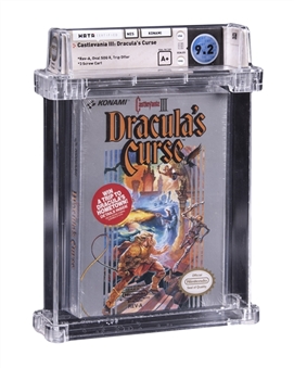 1990 NES Nintendo (USA) "Castlevania III: Draculas Curse" Trip Offer (Early Production) Sealed Video Game - WATA 9.2/A+